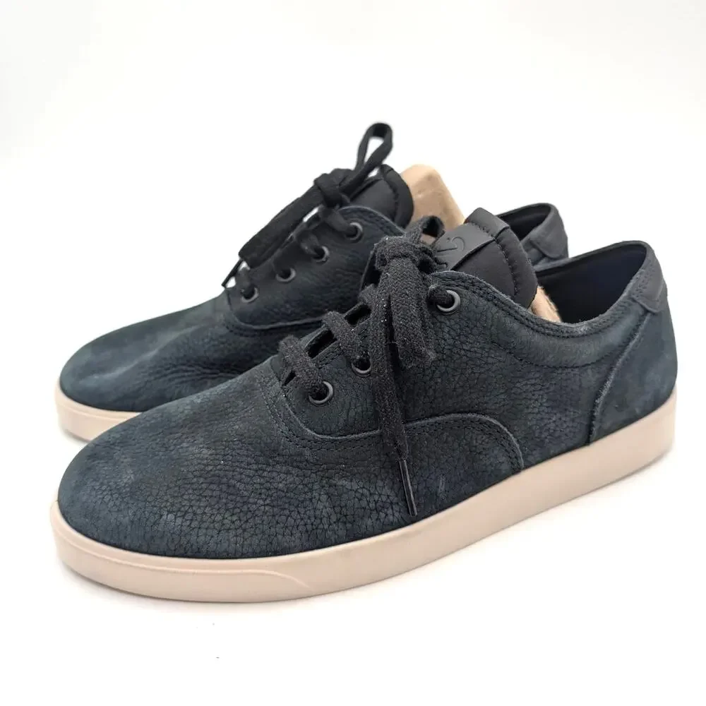 ECCO Street Lite CVO Lace-Up Sneaker Shoes Round Toe Men's Navy Size US7 EU40